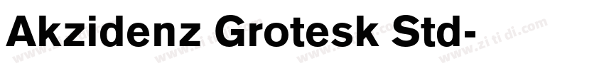 Akzidenz Grotesk Std字体转换